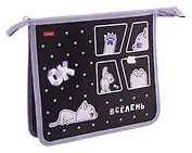 Папка для тетрадей А5 "Всё лень" 1отд, молния, пластик