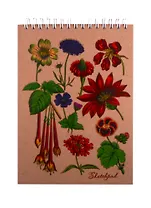 Скетчбук А5 40л "Ботанический сад", белый офсет., 120г/м2, обложка крафт картон, выборочный лак, евроспираль