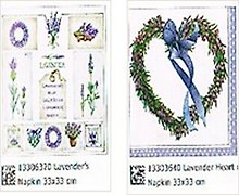 Наб. салф. для декупажа Лавандовые этикетки/Лавандовое сердце (6320/3640) (2шт)