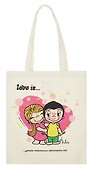Сумка-шоппер Love is  Уметь незаметно обольщать его (43х34) (текстиль) (АКС-3112) - 0