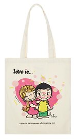 Сумка-шоппер Love is  Уметь незаметно обольщать его (43х34) (текстиль) (АКС-3112)