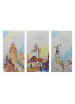 Блокнот Города Romantic Walk (золотой обрез) (192стр) (9х16,9)