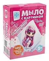 Набор для творчества. Мыло с картинкой Чиби Киу с сиреневыми волосами