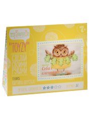 Набор для творчества MySweeBe TOYZY "Картина из шерсти Сова с елочками"