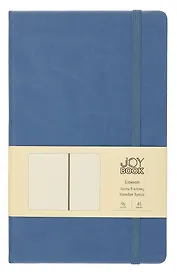 Книга для записей А5 96л кл. "Joy Book. Таинственный океан" иск.кожа, тонир.блок, скругл.углы, ляссе, резинка, карман на задн.форзаце