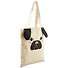 Сумка-шоппер с ушками Мопс 40см.*32см., текстиль - 1
