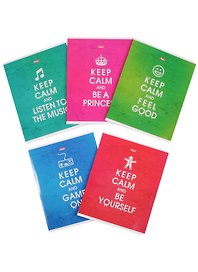 Тетрадь общая «Keep Calm», 48 листов в клетку, А5, в ассортименте - Hatber