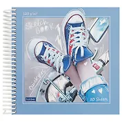 Скетчбук «Кеды», 80 листов, 17 x 18.5 см