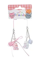 Брелоки парные Котики-пушистики (ПВХ) (3см) (12-4305-202509-NI-39)