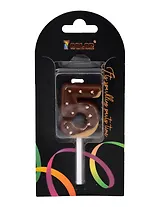 Свеча для торта Цифра 5 Глазурь шоколадная (4см) (блистер) (12-7color-candle_10)