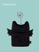 Картхолдер с карабином «Летучая мышь», плюш, Bookvalno - 1