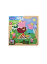 РОСМЭН Peppa Игровой набор Пазл 30*30 "Королевская семья" дерев. 25123
