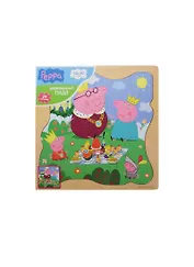 РОСМЭН Peppa Игровой набор Пазл 30*30 "Королевская семья" дерев. 25123