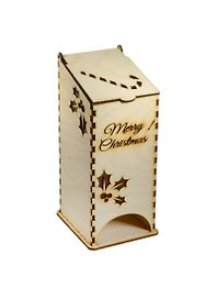 Чайный домик Merry Cristmas (151978) (95х95х231мм) (игрушка из дерева) (упаковка)