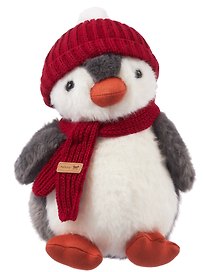 Мягкая игрушка Пингвин в красной шапке и шарфе (25см) (12-81223-202604_04)