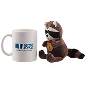 Мягкая игрушка Енот с банданой и печенькой 13,5см 12-01570-raccoon - 2