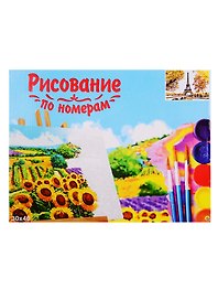 Набор для раскрашивания по номерам ТМ Рыжий Кот Холст Осенний Париж 30х40см Х-9122