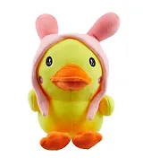 Мягкая игрушка Уточка (Шапка-Зайчик) (25см)