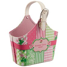 Корзинка для мелочей с ручкой Shabby chic rose 16*20,5см 12-06654-DH2829-1