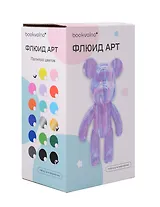 Набор для творчества Флюид-арт, Мишка 23см (черный, золотой,белый)