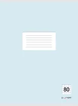 Тетрадь в клетку Listoff, "Классическая голубая", А4, 80 листов