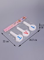 Веер - касса 03шт гласные, согласные, цифры 1-20, европодвес, Fancy