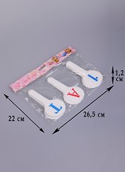 Веер - касса 03шт гласные, согласные, цифры 1-20, европодвес, Fancy