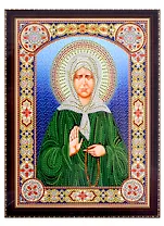 Алмазная мозаика "Икона Матроны Московской", 30х40