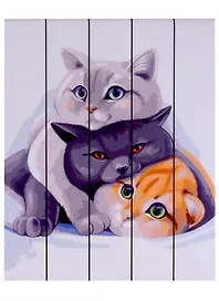 Набор для рисования по дереву «Нежные котята», 40 х 50 см, Рыжий Кот