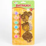 Набор из трех витражей (+ краска и кисточка) (3623-SC-MM) (173890) (блистер) (в ассорт.)