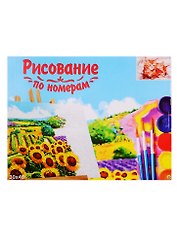 Набор для раскрашивания по номерам ТМ Рыжий Кот Холст Рыжие котята 30х40см Х-9090
