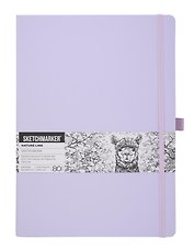 Скетчбук 21*29.7 80л "Sketchmarker" фиолетовый пастельный, 140г/м2, слоновая кость, тв.обл