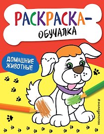Домашние животные. Раскраска-обучалка