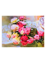 Алмазная мозаика Рус. Кол-я Горячева Пионы (FW-011) (FW-005) (30x40см) (класс.) (квадр. стразы) (без подрамника) (полн. зап.) (32цв) (Рыжий Кот) (6+) (коробка)