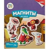 Набор для творчества LORI Магниты из гипса Союзмультфильм Чебурашка и друзья - 1