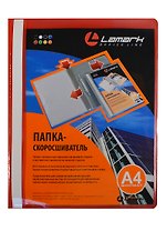 Папка-скоросшиватель А4 с верхним листом-карманом, ассорти, пластик 0,14/0,5мм, Lamark