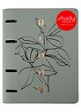 Тетрадь на кольцах «Bloom. Оливковый» 120 листов в клетку, А5, сменный блок - Be Smart