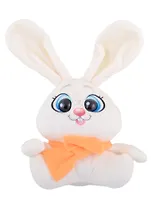 Мягкая игрушка "Заяц Лелик белый с шарфом"