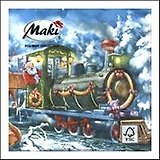Салфетки Maki бум. сервиров. Паровоз (SLGW006801) (33х33) (20шт) (3сл) (НГ)
