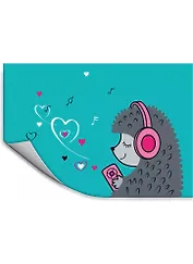 Клеенка для уроков труда "Ежик", 50 х 70 см