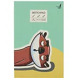 Скетчбук А5 40л "So tired" белый офсет, 100г/м2, склейка