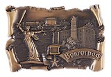 Магнит свиток Волгоград Коллаж-Дом Павлова (металл цв.бронза) (96х65) (027-4BR-80K22)