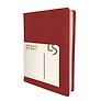 Записная книжка А6+ 136л кл. "Maple. Red" иск.кожа с поролоном, ляссе, скругл.углы, инд.уп.