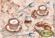 Декупажная карта Парижское кафе (S-073) (упаковка)