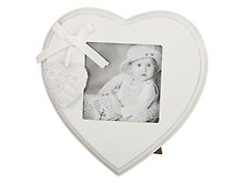 Фоторамка сердце Снежно-белый прованс (14х14х3) (222-190)