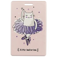 Чехол для карточек Kitty ballerina персиковый (ДК2017-128)