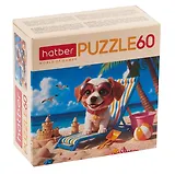 Пазл "Песик на релаксе" для детей 60 элементов А5ф 230Х165мм