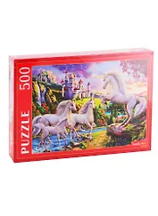 Пазл 500 эл. Единороги и волшебный замок Ф500-2178