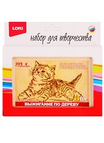 Набор для творчества LORI Выжигание в рамке Котёнок Вр-008