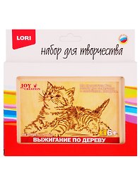 Набор для творчества LORI Выжигание в рамке Котёнок Вр-008
